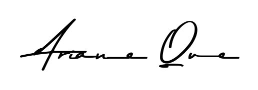 A timeless handwritten aesthetic for Ariane Que. The Asem Kandis PERSONAL USE font gives your signature a handcrafted feel with natural curves. Ariane Que signature style 9 images and pictures png