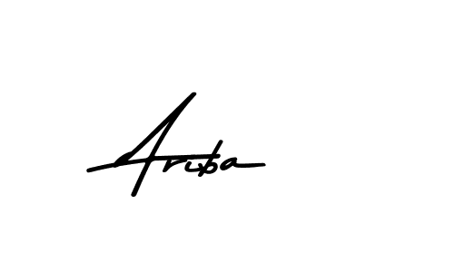 Make a beautiful signature design for name Ariba. Use this online signature maker to create a handwritten signature for free. Ariba signature style 9 images and pictures png