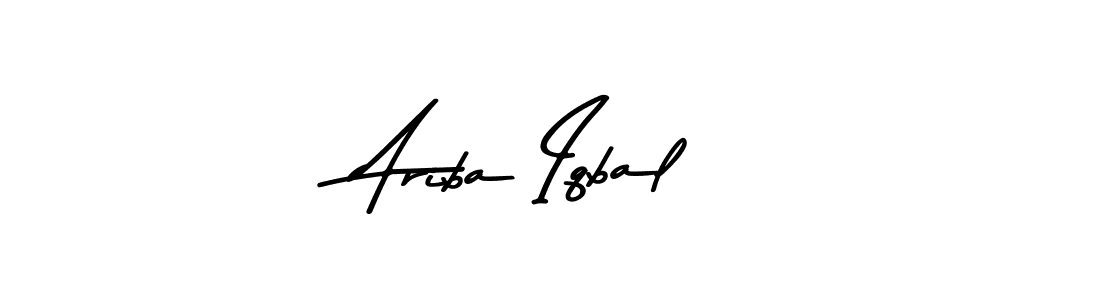 Make a beautiful signature design for name Ariba Iqbal. Use this online signature maker to create a handwritten signature for free. Ariba Iqbal signature style 9 images and pictures png