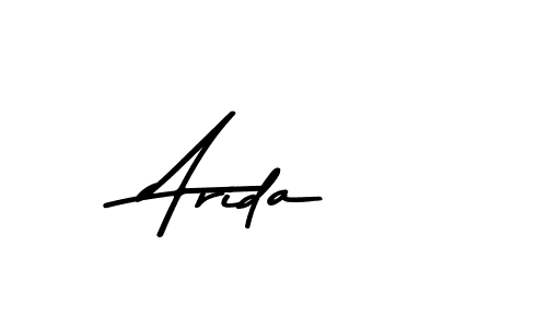 Use a signature maker to create a handwritten signature online. With this signature software, you can design (Asem Kandis PERSONAL USE) your own signature for name Arida. Arida signature style 9 images and pictures png