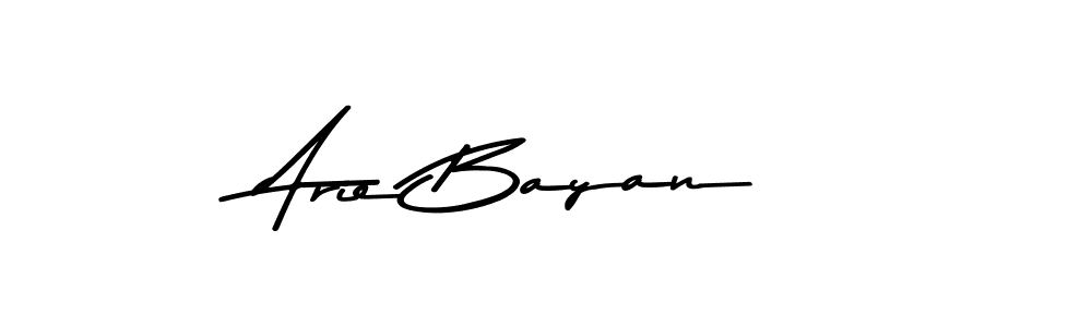 Arie Bayan stylish signature style. Best Handwritten Sign (Asem Kandis PERSONAL USE) for my name. Handwritten Signature Collection Ideas for my name Arie Bayan. Arie Bayan signature style 9 images and pictures png