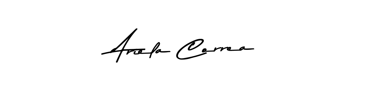 This is the best signature style for the Ariela Correa name. Also you like these signature font (Asem Kandis PERSONAL USE). Mix name signature. Ariela Correa signature style 9 images and pictures png