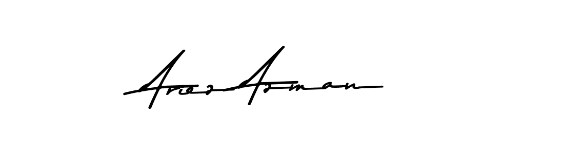 Use a signature maker to create a handwritten signature online. With this signature software, you can design (Asem Kandis PERSONAL USE) your own signature for name Ariez Azman. Ariez Azman signature style 9 images and pictures png