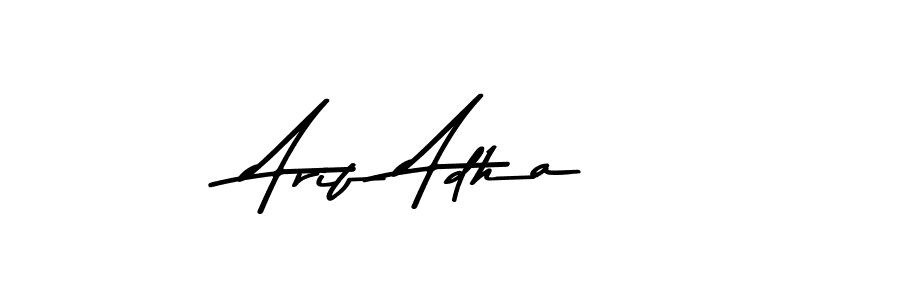 Similarly Asem Kandis PERSONAL USE is the best handwritten signature design. Signature creator online .You can use it as an online autograph creator for name Arif Adha. Arif Adha signature style 9 images and pictures png