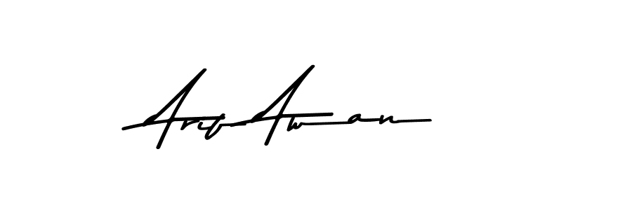 You should practise on your own different ways (Asem Kandis PERSONAL USE) to write your name (Arif Awan) in signature. don't let someone else do it for you. Arif Awan signature style 9 images and pictures png