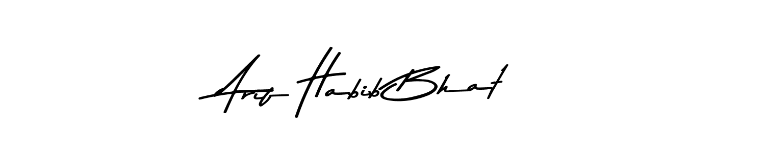if you are searching for the best signature style for your name Arif Habib Bhat. so please give up your signature search. here we have designed multiple signature styles  using Asem Kandis PERSONAL USE. Arif Habib Bhat signature style 9 images and pictures png