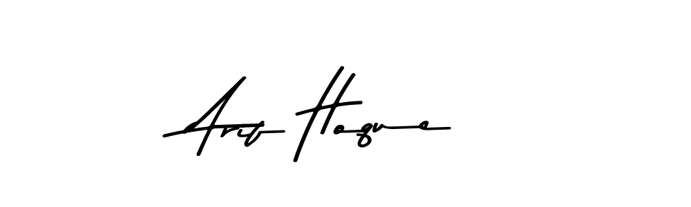 How to make Arif Hoque name signature. Use Asem Kandis PERSONAL USE style for creating short signs online. This is the latest handwritten sign. Arif Hoque signature style 9 images and pictures png