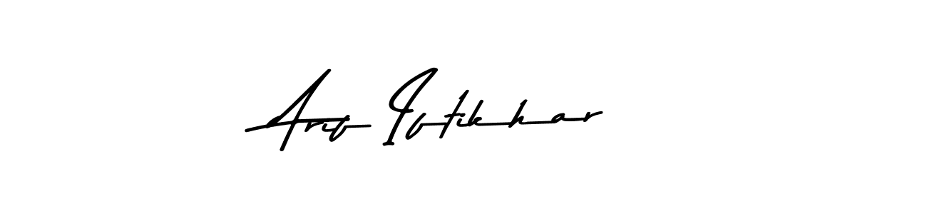 Design your own signature with our free online signature maker. With this signature software, you can create a handwritten (Asem Kandis PERSONAL USE) signature for name Arif Iftikhar. Arif Iftikhar signature style 9 images and pictures png