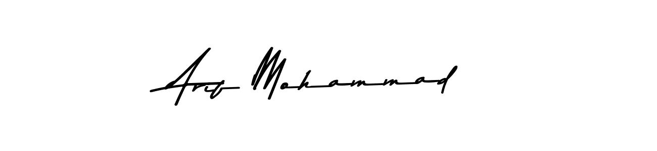 Use a signature maker to create a handwritten signature online. With this signature software, you can design (Asem Kandis PERSONAL USE) your own signature for name Arif Mohammad. Arif Mohammad signature style 9 images and pictures png