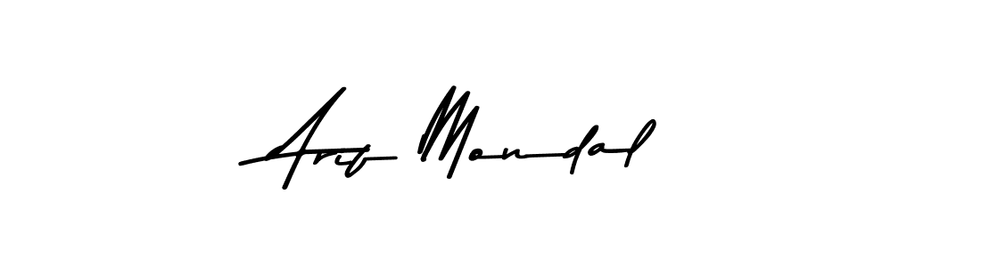 Use a signature maker to create a handwritten signature online. With this signature software, you can design (Asem Kandis PERSONAL USE) your own signature for name Arif Mondal. Arif Mondal signature style 9 images and pictures png