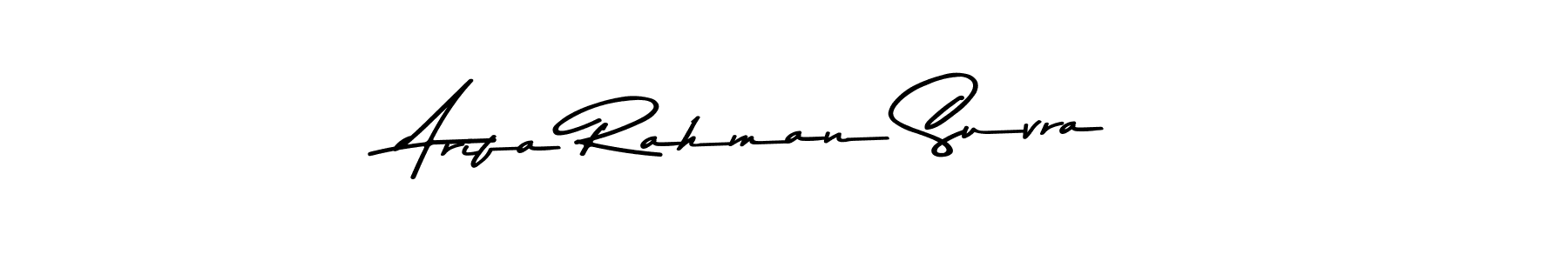 Asem Kandis PERSONAL USE is a professional signature style that is perfect for those who want to add a touch of class to their signature. It is also a great choice for those who want to make their signature more unique. Get Arifa Rahman Suvra name to fancy signature for free. Arifa Rahman Suvra signature style 9 images and pictures png