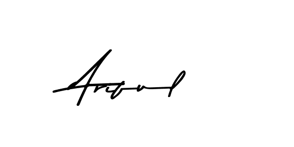 Use a signature maker to create a handwritten signature online. With this signature software, you can design (Asem Kandis PERSONAL USE) your own signature for name Ariful. Ariful signature style 9 images and pictures png