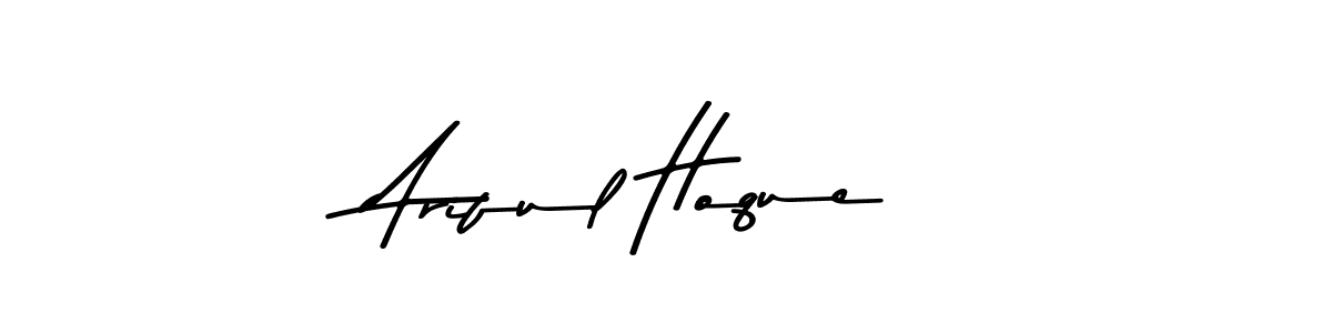 The best way (Asem Kandis PERSONAL USE) to make a short signature is to pick only two or three words in your name. The name Ariful Hoque include a total of six letters. For converting this name. Ariful Hoque signature style 9 images and pictures png