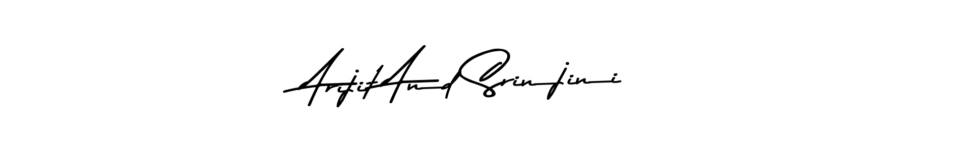 How to make Arijit And Srinjini signature? Asem Kandis PERSONAL USE is a professional autograph style. Create handwritten signature for Arijit And Srinjini name. Arijit And Srinjini signature style 9 images and pictures png