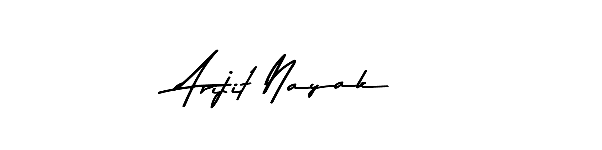 How to make Arijit Nayak name signature. Use Asem Kandis PERSONAL USE style for creating short signs online. This is the latest handwritten sign. Arijit Nayak signature style 9 images and pictures png