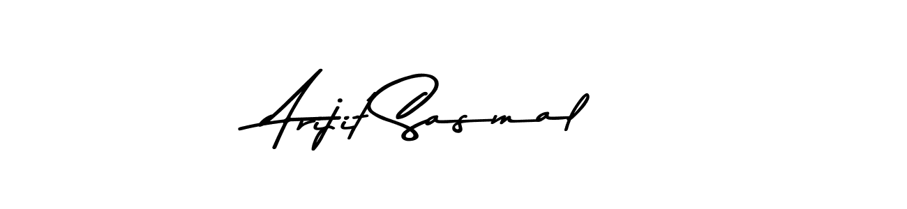 How to make Arijit Sasmal name signature. Use Asem Kandis PERSONAL USE style for creating short signs online. This is the latest handwritten sign. Arijit Sasmal signature style 9 images and pictures png