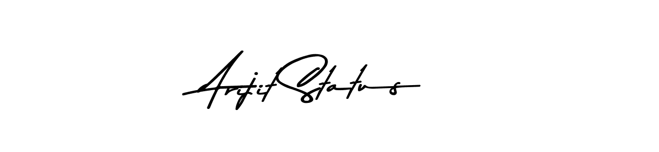 Create a beautiful signature design for name Arijit Status. With this signature (Asem Kandis PERSONAL USE) fonts, you can make a handwritten signature for free. Arijit Status signature style 9 images and pictures png