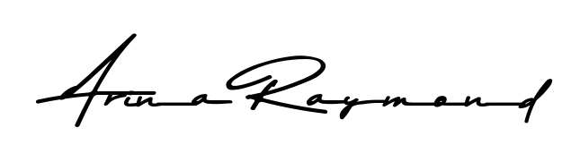 Discover how Arina Raymond looks in an executive cursive font (Asem Kandis PERSONAL USE). Perfect for legal documents, invoices, and certificates. Arina Raymond signature style 9 images and pictures png
