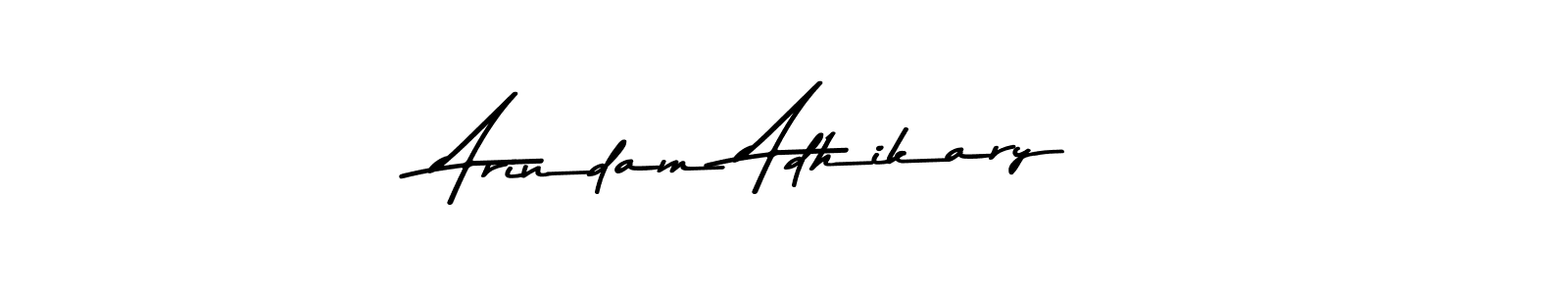 Use a signature maker to create a handwritten signature online. With this signature software, you can design (Asem Kandis PERSONAL USE) your own signature for name Arindam Adhikary. Arindam Adhikary signature style 9 images and pictures png