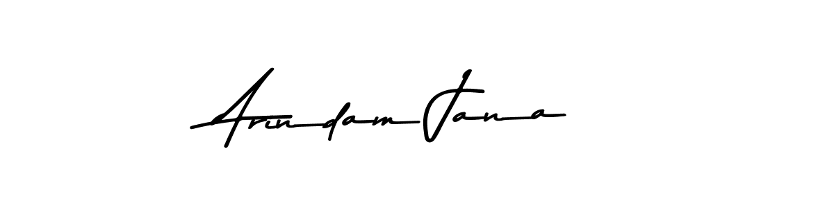 Create a beautiful signature design for name Arindam Jana. With this signature (Asem Kandis PERSONAL USE) fonts, you can make a handwritten signature for free. Arindam Jana signature style 9 images and pictures png