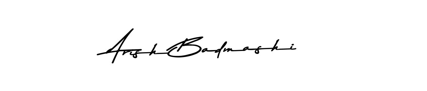 You can use this online signature creator to create a handwritten signature for the name Arish Badmashi. This is the best online autograph maker. Arish Badmashi signature style 9 images and pictures png