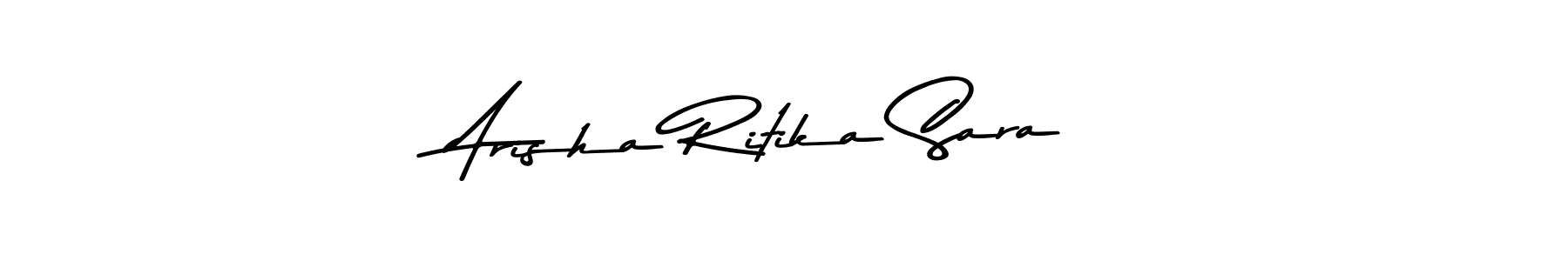 Here are the top 10 professional signature styles for the name Arisha Ritika Sara. These are the best autograph styles you can use for your name. Arisha Ritika Sara signature style 9 images and pictures png