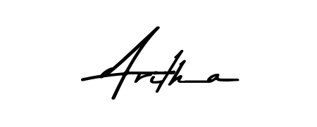 Aritha stylish signature style. Best Handwritten Sign (Asem Kandis PERSONAL USE) for my name. Handwritten Signature Collection Ideas for my name Aritha. Aritha signature style 9 images and pictures png