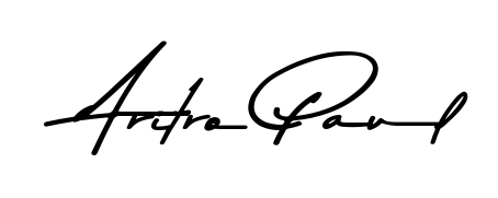 Similarly Asem Kandis PERSONAL USE is the best handwritten signature design. Signature creator online. You can use it as an online autograph creator for name Aritro Paul. Aritro Paul signature style 9 images and pictures png