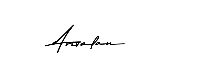 Asem Kandis PERSONAL USE is a professional signature style that is perfect for those who want to add a touch of class to their signature. It is also a great choice for those who want to make their signature more unique. Get Arivalan name to fancy signature for free. Arivalan signature style 9 images and pictures png