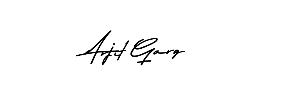 How to make Arjit Garg name signature. Use Asem Kandis PERSONAL USE style for creating short signs online. This is the latest handwritten sign. Arjit Garg signature style 9 images and pictures png