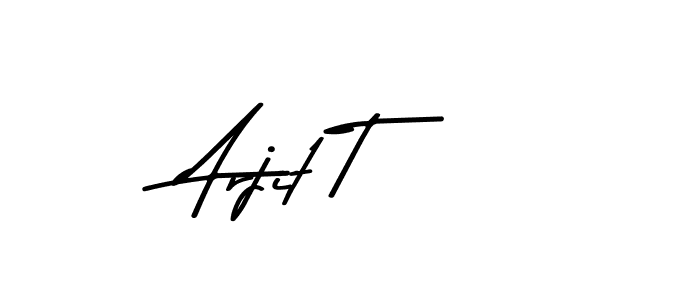 Also we have Arjit T name is the best signature style. Create professional handwritten signature collection using Asem Kandis PERSONAL USE autograph style. Arjit T signature style 9 images and pictures png