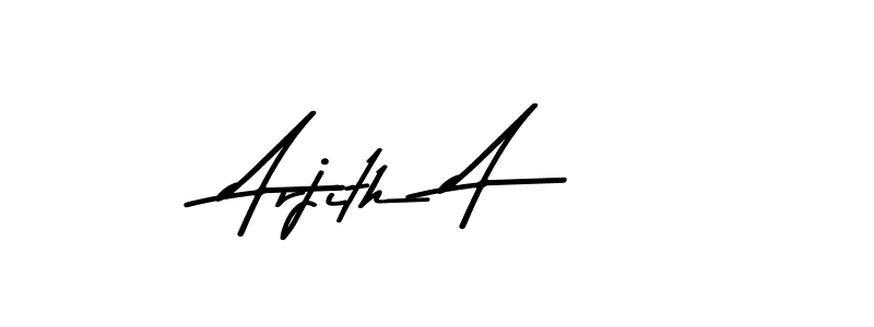 Also You can easily find your signature by using the search form. We will create Arjith A name handwritten signature images for you free of cost using Asem Kandis PERSONAL USE sign style. Arjith A signature style 9 images and pictures png