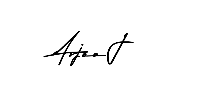 Use a signature maker to create a handwritten signature online. With this signature software, you can design (Asem Kandis PERSONAL USE) your own signature for name Arjoo J. Arjoo J signature style 9 images and pictures png