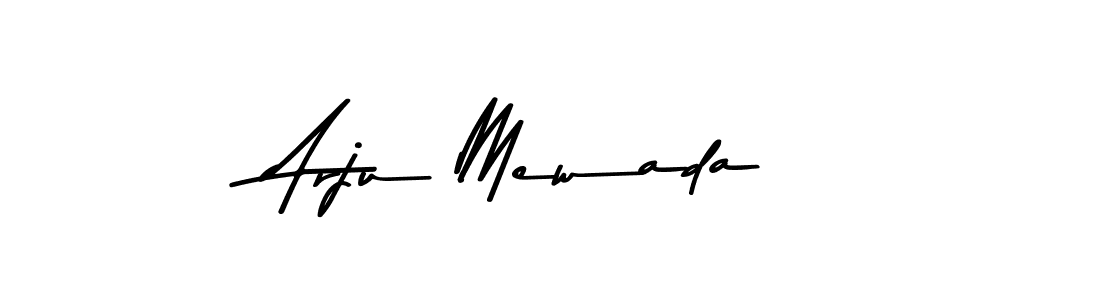 You can use this online signature creator to create a handwritten signature for the name Arju Mewada. This is the best online autograph maker. Arju Mewada signature style 9 images and pictures png