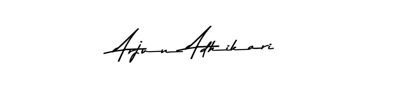 Asem Kandis PERSONAL USE is a professional signature style that is perfect for those who want to add a touch of class to their signature. It is also a great choice for those who want to make their signature more unique. Get Arjun Adhikari name to fancy signature for free. Arjun Adhikari signature style 9 images and pictures png