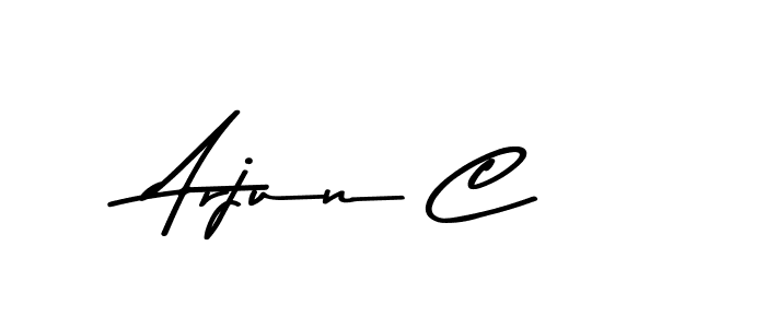 Arjun C stylish signature style. Best Handwritten Sign (Asem Kandis PERSONAL USE) for my name. Handwritten Signature Collection Ideas for my name Arjun C. Arjun C signature style 9 images and pictures png