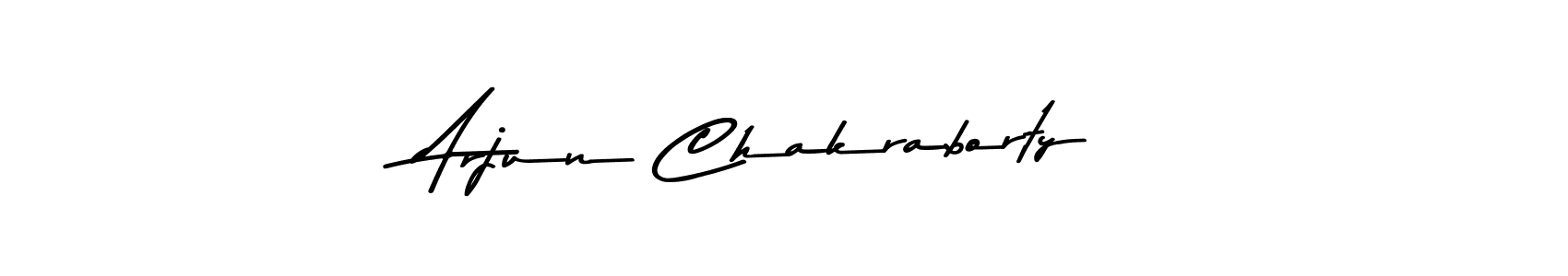 How to make Arjun Chakraborty name signature. Use Asem Kandis PERSONAL USE style for creating short signs online. This is the latest handwritten sign. Arjun Chakraborty signature style 9 images and pictures png