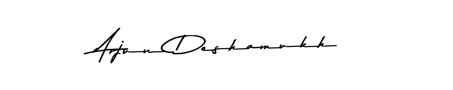 Use a signature maker to create a handwritten signature online. With this signature software, you can design (Asem Kandis PERSONAL USE) your own signature for name Arjun Deshamukh. Arjun Deshamukh signature style 9 images and pictures png