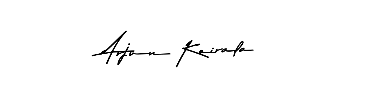 Use a signature maker to create a handwritten signature online. With this signature software, you can design (Asem Kandis PERSONAL USE) your own signature for name Arjun Koirala. Arjun Koirala signature style 9 images and pictures png