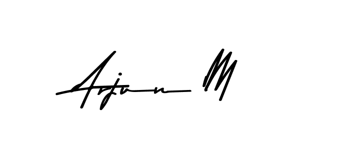 You should practise on your own different ways (Asem Kandis PERSONAL USE) to write your name (Arjun M) in signature. don't let someone else do it for you. Arjun M signature style 9 images and pictures png