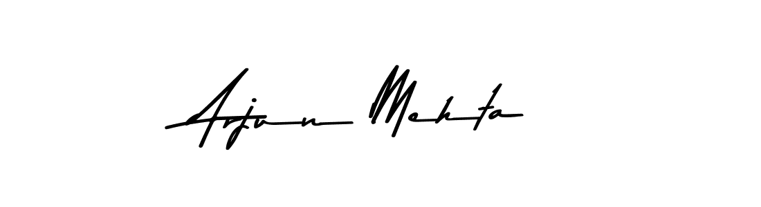 How to make Arjun Mehta name signature. Use Asem Kandis PERSONAL USE style for creating short signs online. This is the latest handwritten sign. Arjun Mehta signature style 9 images and pictures png