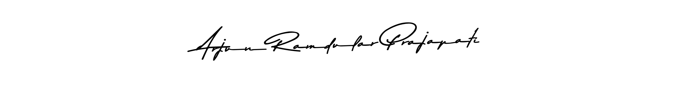Use a signature maker to create a handwritten signature online. With this signature software, you can design (Asem Kandis PERSONAL USE) your own signature for name Arjun Ramdular Prajapati. Arjun Ramdular Prajapati signature style 9 images and pictures png