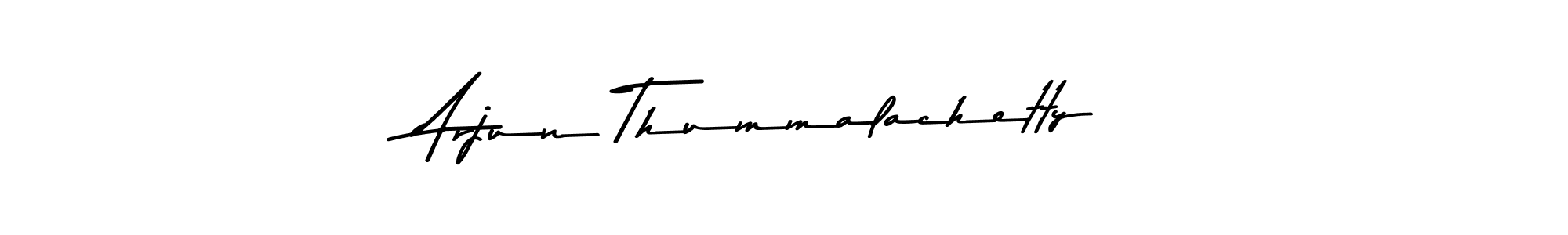 Create a beautiful signature design for name Arjun Thummalachetty. With this signature (Asem Kandis PERSONAL USE) fonts, you can make a handwritten signature for free. Arjun Thummalachetty signature style 9 images and pictures png