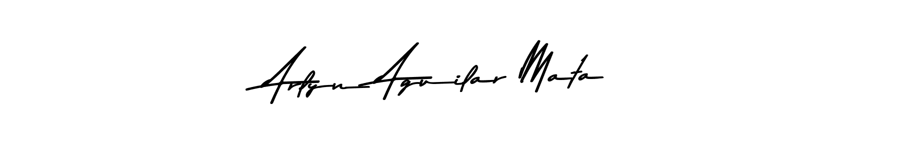 Arlyn Aguilar Mata stylish signature style. Best Handwritten Sign (Asem Kandis PERSONAL USE) for my name. Handwritten Signature Collection Ideas for my name Arlyn Aguilar Mata. Arlyn Aguilar Mata signature style 9 images and pictures png