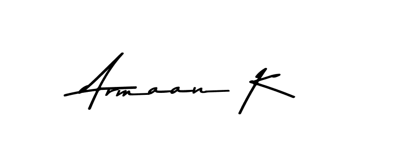 How to make Armaan K signature? Asem Kandis PERSONAL USE is a professional autograph style. Create handwritten signature for Armaan K name. Armaan K signature style 9 images and pictures png