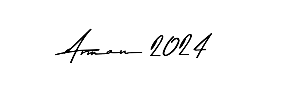 Create a beautiful signature design for name Arman 2024. With this signature (Asem Kandis PERSONAL USE) fonts, you can make a handwritten signature for free. Arman 2024 signature style 9 images and pictures png