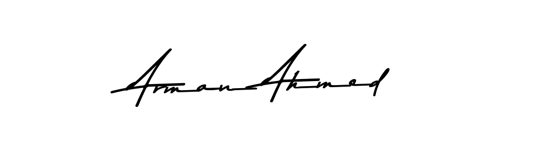 How to make Arman Ahmed name signature. Use Asem Kandis PERSONAL USE style for creating short signs online. This is the latest handwritten sign. Arman Ahmed signature style 9 images and pictures png