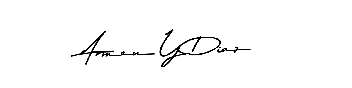 Use a signature maker to create a handwritten signature online. With this signature software, you can design (Asem Kandis PERSONAL USE) your own signature for name Armen Y Diaz. Armen Y Diaz signature style 9 images and pictures png