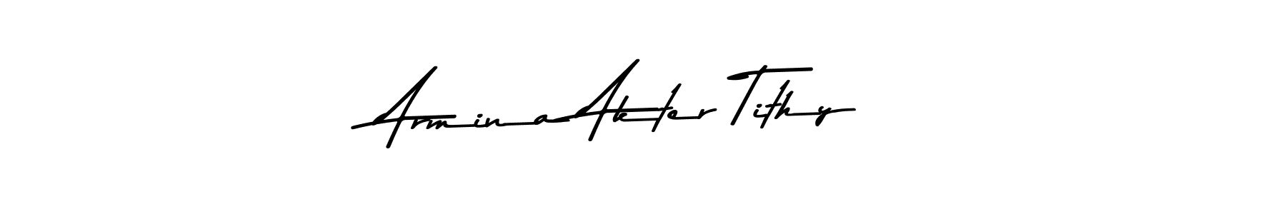 if you are searching for the best signature style for your name Armina Akter Tithy. so please give up your signature search. here we have designed multiple signature styles  using Asem Kandis PERSONAL USE. Armina Akter Tithy signature style 9 images and pictures png