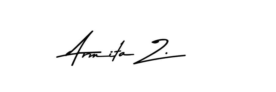 Asem Kandis PERSONAL USE is a professional signature style that is perfect for those who want to add a touch of class to their signature. It is also a great choice for those who want to make their signature more unique. Get Armita Z. name to fancy signature for free. Armita Z. signature style 9 images and pictures png